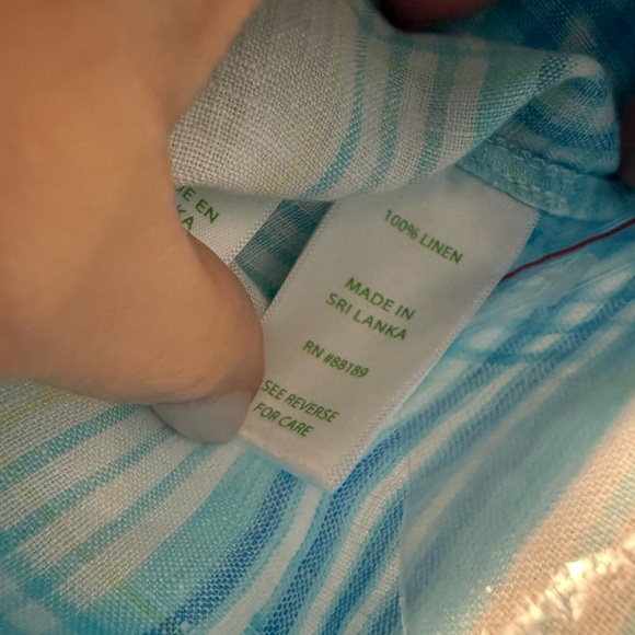 Lilly Pulitzer Sea View Button-Down Shirt in Blue Ibiza - Picture 4 of 6